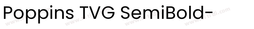 Poppins TVG SemiBold字体转换